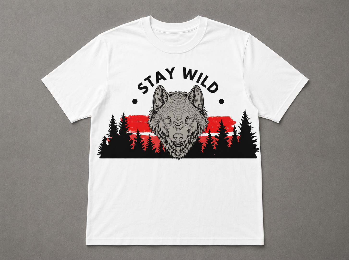 Stay Wild Wolf T-Shirt